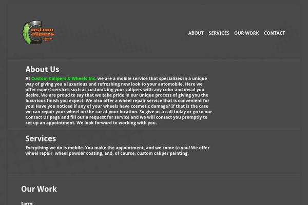 WordPress website example screenshot