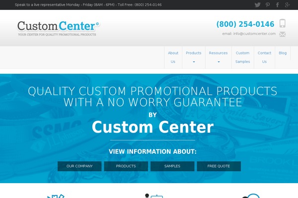 customcenter.org site used Customcenter