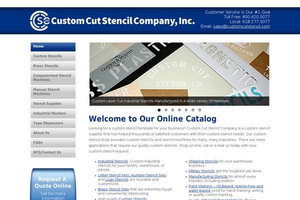 customcutstencil.com site used Midamerica-web