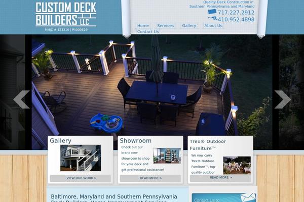 customdeckbuildersllc.com site used Custom-deck