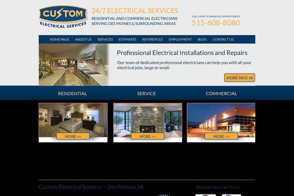 customelectricalia.com site used Iowa-electrician