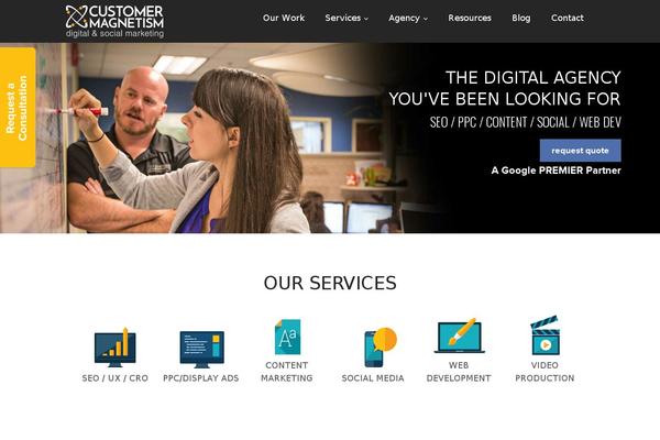 WordPress website example screenshot