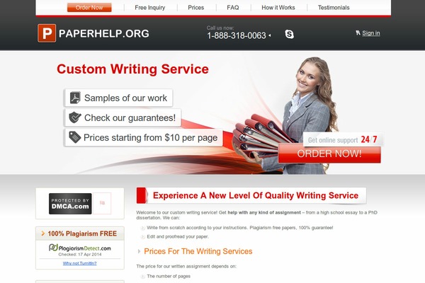 WordPress website example screenshot