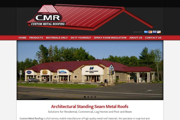 custommetalroofing.com site used Cmr