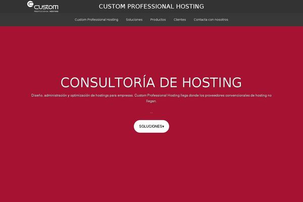 customprofessionalhosting.com site used Hostim