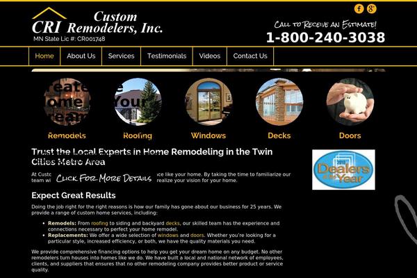 Cri theme site design template sample