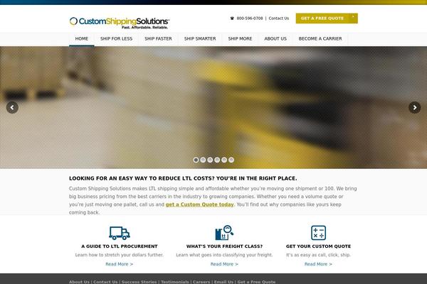 customshippingsolutions.com site used Customshippingsolutions.com