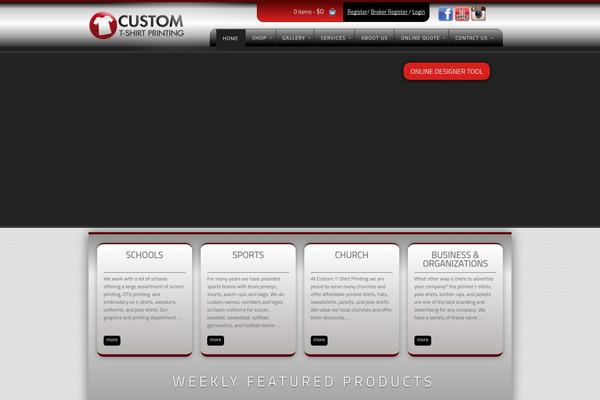 customtshirtprinting.com site used Custom_theme
