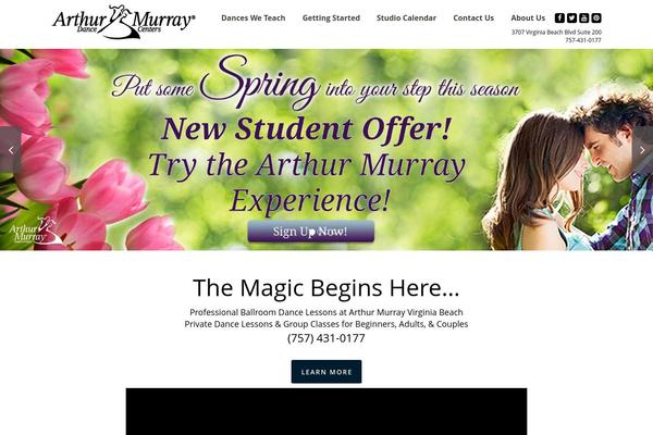 arthur-murray theme websites examples