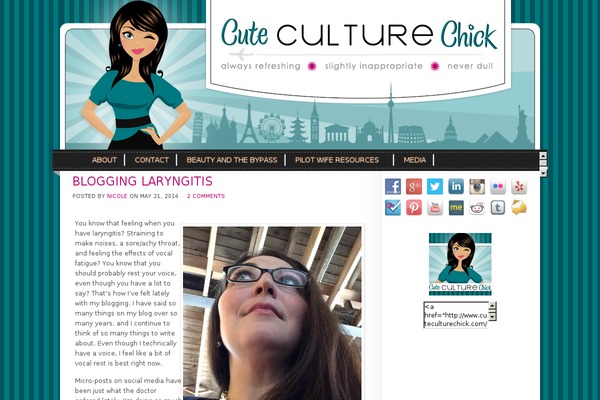 cuteculturechick.com site used Charity-zone