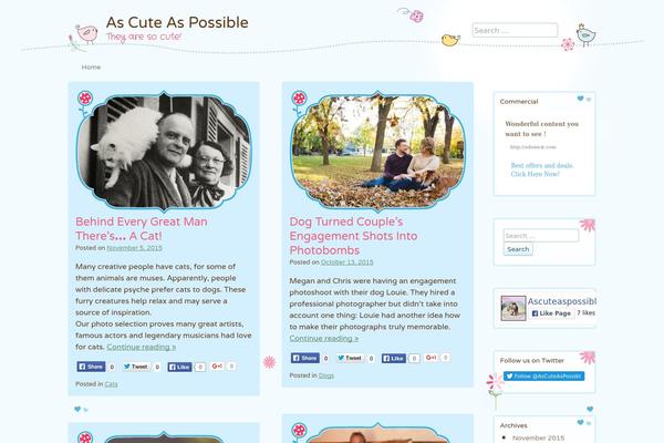Cute Frames theme site design template sample
