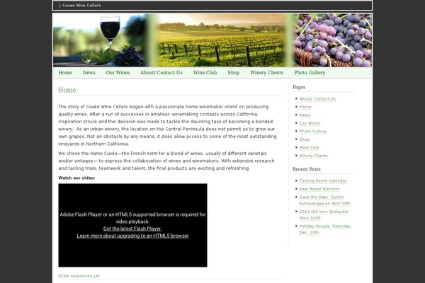 cuveewinecellars.com site used Vino-cafe