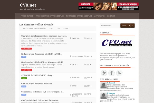 cv0.net site used Jobpress