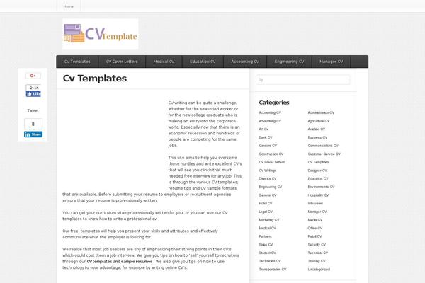 Cosmobit theme site design template sample