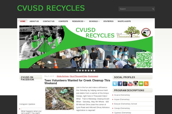 cvusdrecycles.org site used Estenza