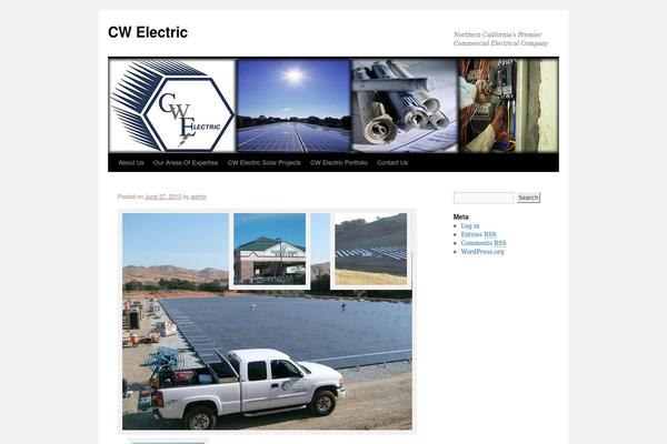 Twenty Ten theme site design template sample