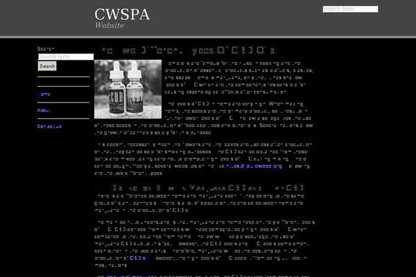 cwspa.org site used Alpha's Manifesto