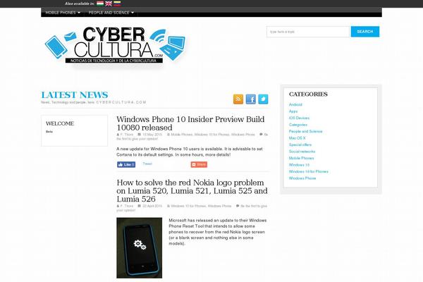 cybercultura.com site used Cyberculturaw