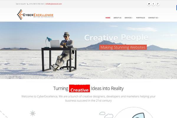 Porto theme site design template sample