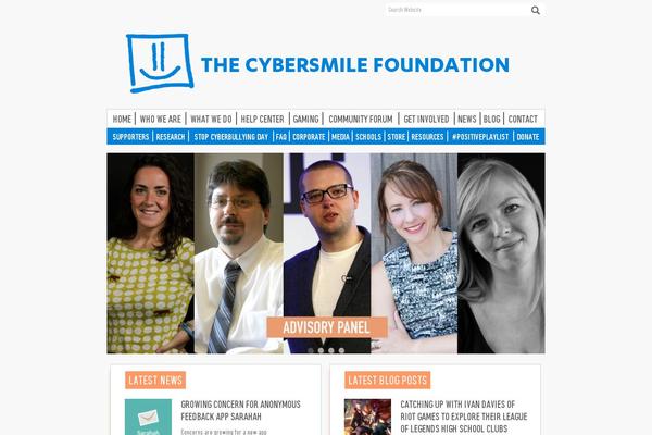 cybersmile.org site used Cybersmile-emws