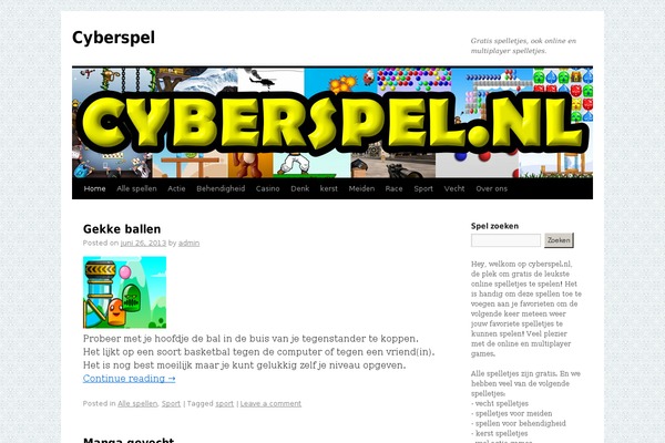 Twenty Ten theme site design template sample