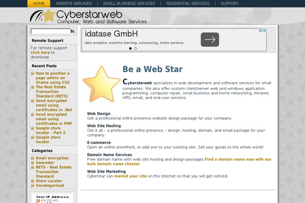 cyberstarweb.com site used Clipso