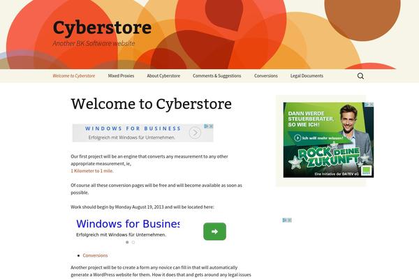 WordPress website example screenshot