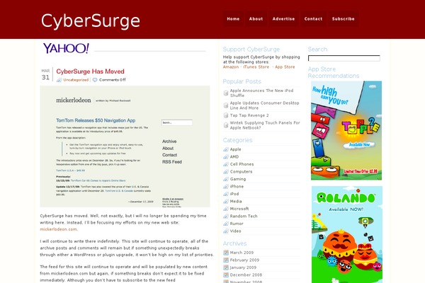 cybersurge.org site used Redthree