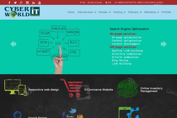 cyberworldit.com site used Cyber-theme