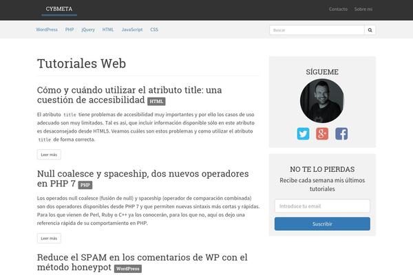 WordPress website example screenshot