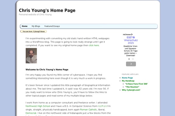 WordPress website example screenshot