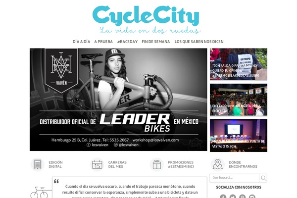 cyclecity.com.mx site used Cycle