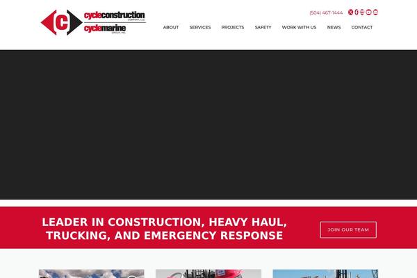 Construction theme site design template sample