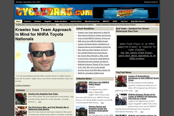 cycledrag.com site used Wpsn-theme