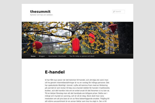Twenty Eleven theme site design template sample