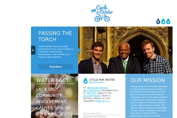 cycleforwater.com site used Cfw