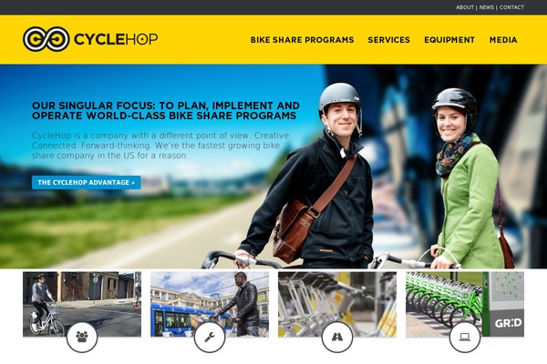 cyclehop.com site used Cyclehop