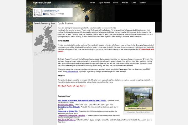 cycleroutesuk.com site used Cycleroutes