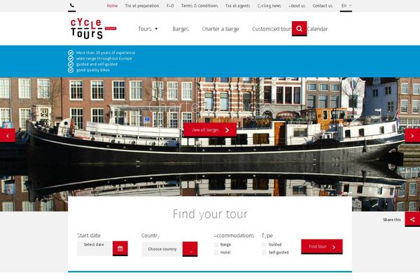 cycletours.com site used Cycletours