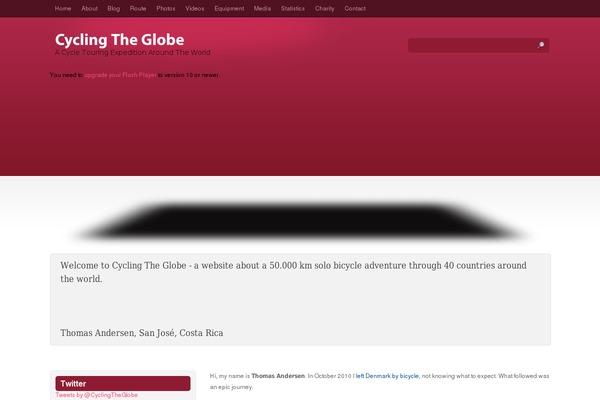 cyclingtheglobe.com site used Atlantis