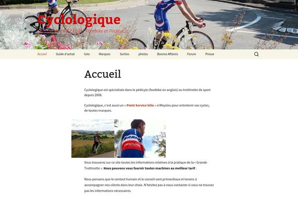 cyclologique.com site used Twenty Thirteen