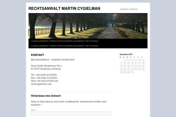 Twenty Ten theme site design template sample