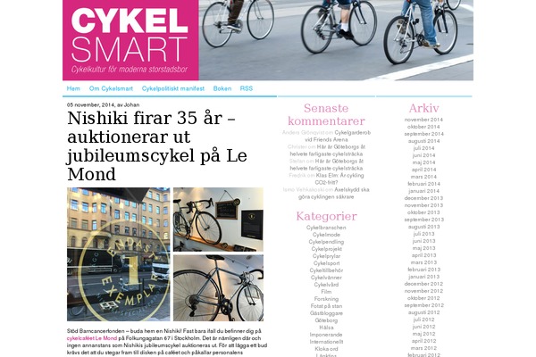 cykelsmart.se site used Cykelsmart