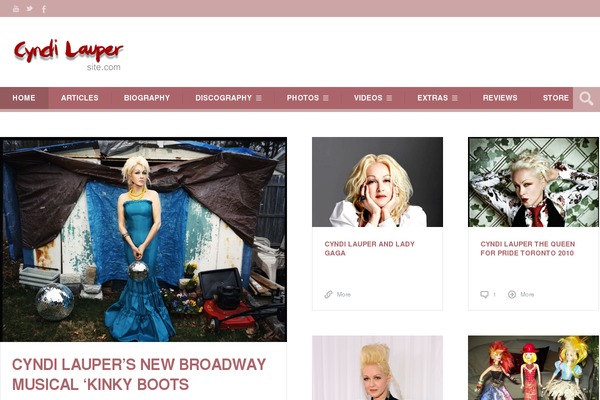 cyndilaupersite.com site used Cyndilauper2014