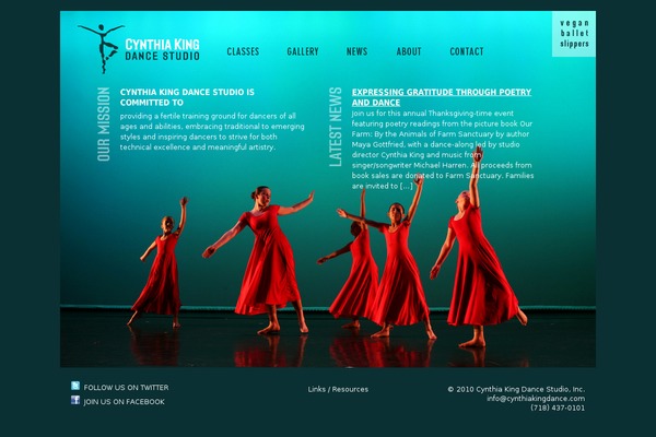 cynthiakingdance.com site used Mym-shell