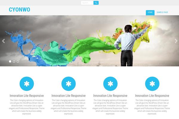 Innovation Lite theme site design template sample