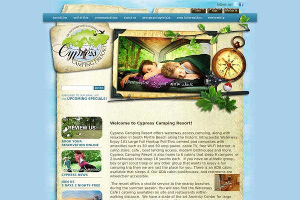 cypresscampingresort.com site used Cypress