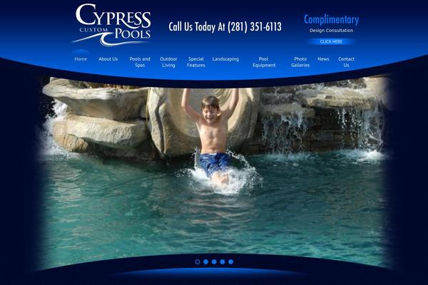 cypresscustompools.com site used Cypress-custom