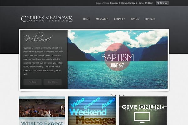 Cypress theme site design template sample