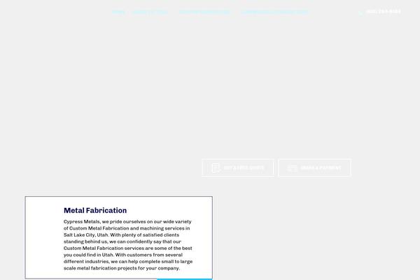 Cypress theme site design template sample